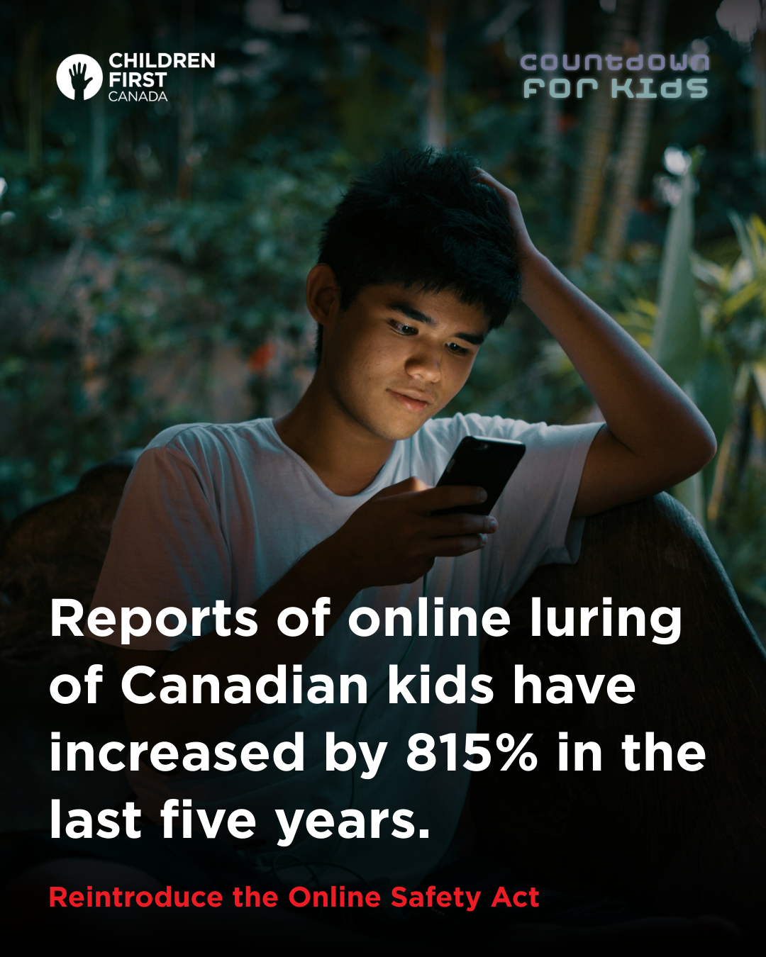 Countdown for kids campaign social graphic